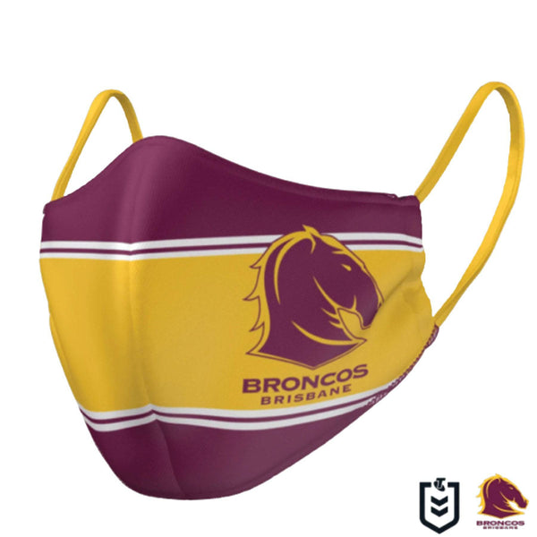 NRL Broncos Face Mask - Ashtabula