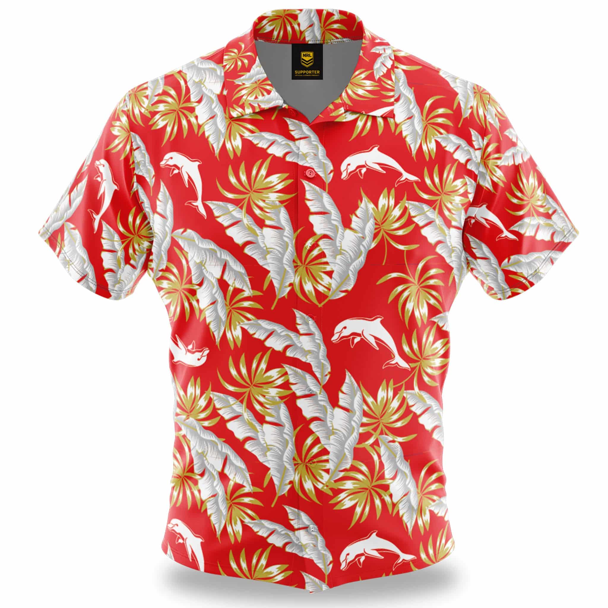 NRL Dolphins 'Paradise' Hawaiian Shirt | Ashtabula