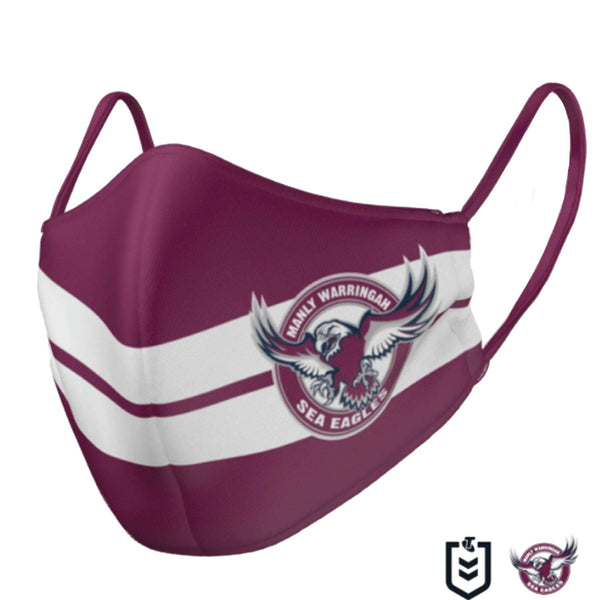 NRL Sea Eagles Face Mask - Ashtabula