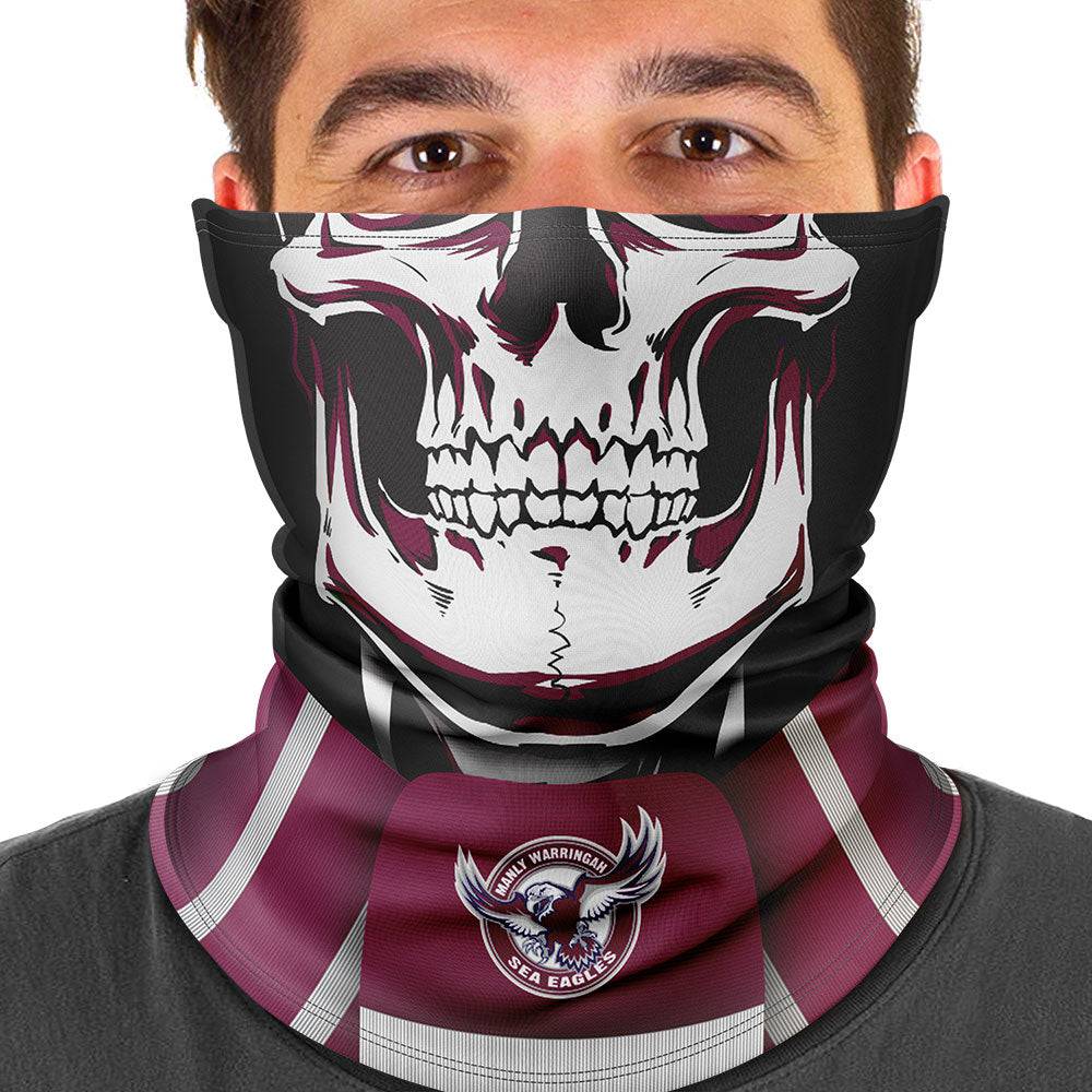 NRL Sea Eagles 'Skull-Face' Multi-Purpose Scarf | Ashtabula