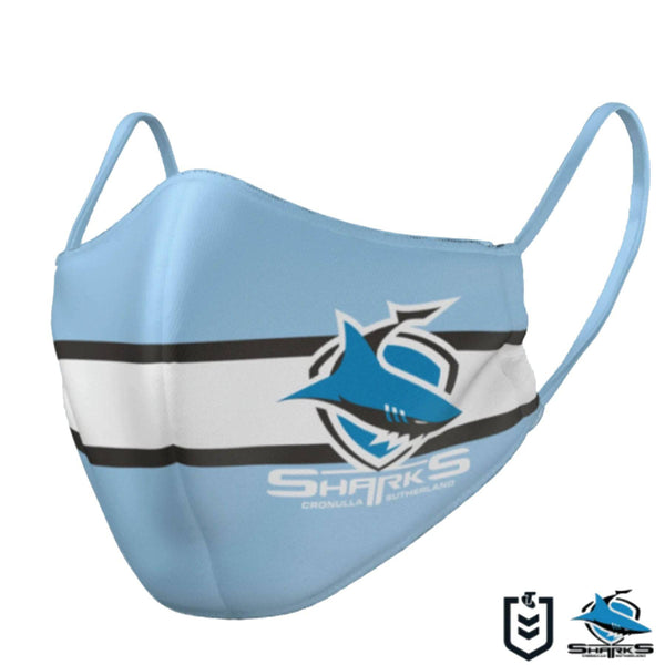 NRL Sharks Face Mask - Ashtabula