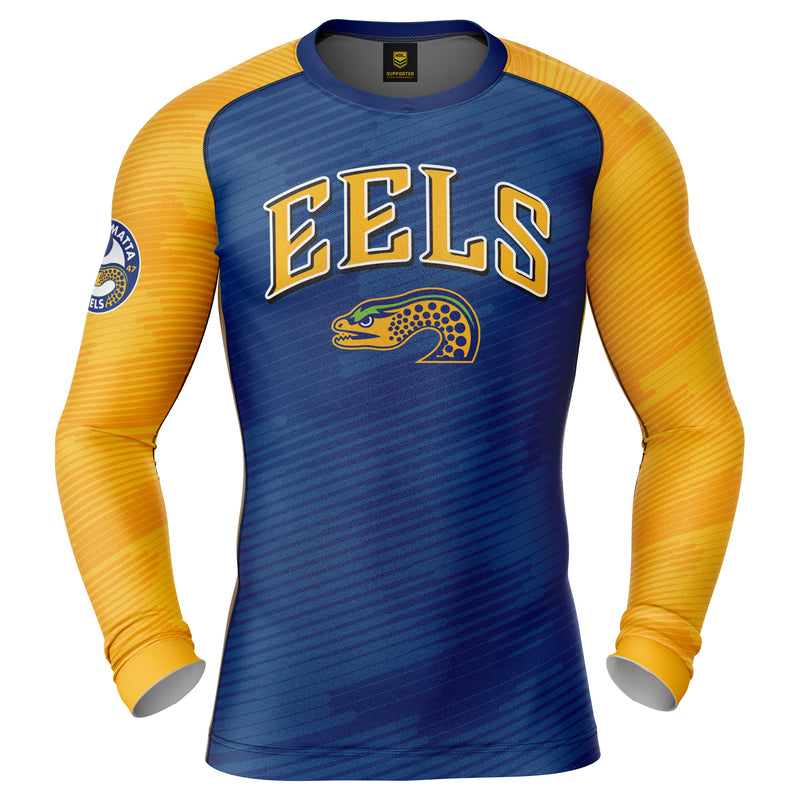 NRL Eels 'Barrel' Rash Vest  - Adult