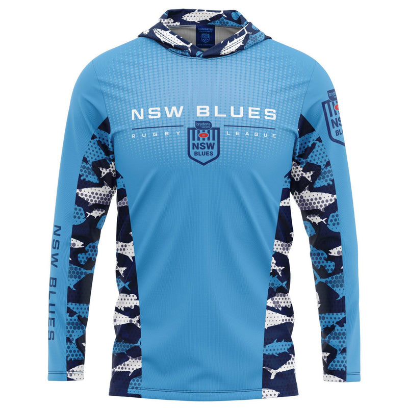NSW Blues 'Reef Runner' Hooded Fishing Shirt - Youth